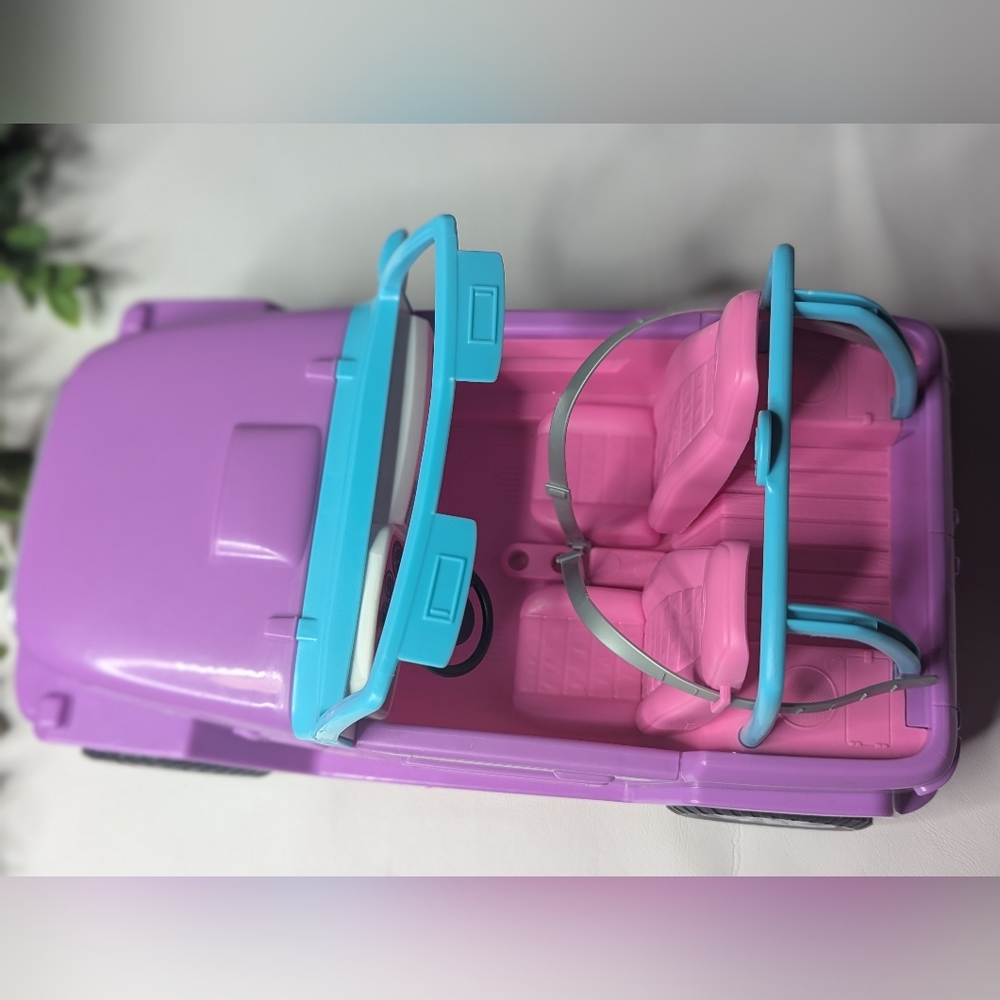Barbie 2019 Malibu Pink Purple Blue Jeep - Picture 8 of 9